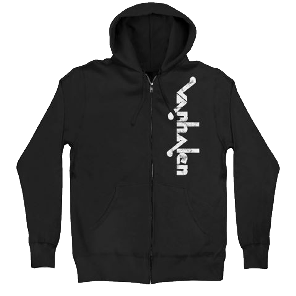 Van Halen Logo Black Zip Hoodie